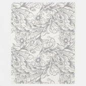 Couverture Polaire Baroque Acanthus Gris (Devant)