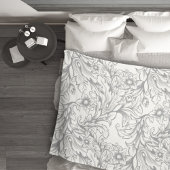 Couverture Polaire Baroque Acanthus Gris