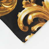 Couverture Polaire Baroque d'or, éléments ornementaux. (Coin)