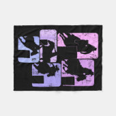 Couverture Polaire Barrel Racing Horse Barrel Racer Rodeo Cowgirl Wom (Devant (Horizontal))