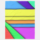 Couverture Polaire Barres de couleur (Devant)