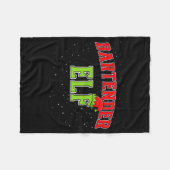 Couverture Polaire Bartender Elf Christmas Family Matching Group Xmas (Devant (Horizontal))