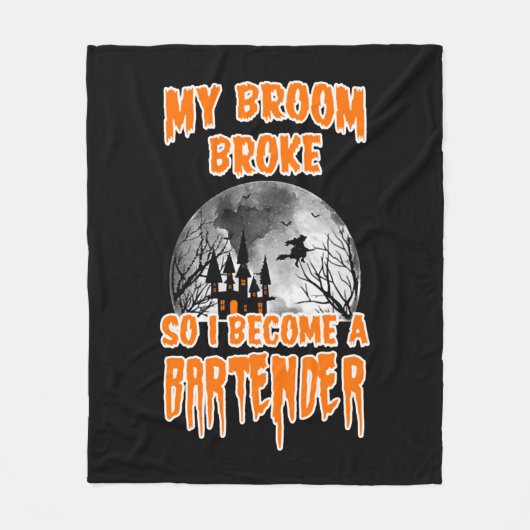Couverture Polaire Bartender Halloween (Devant)