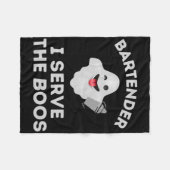 Couverture Polaire Bartender Halloween Chemise Bartender Ghost I Sert (Devant (Horizontal))