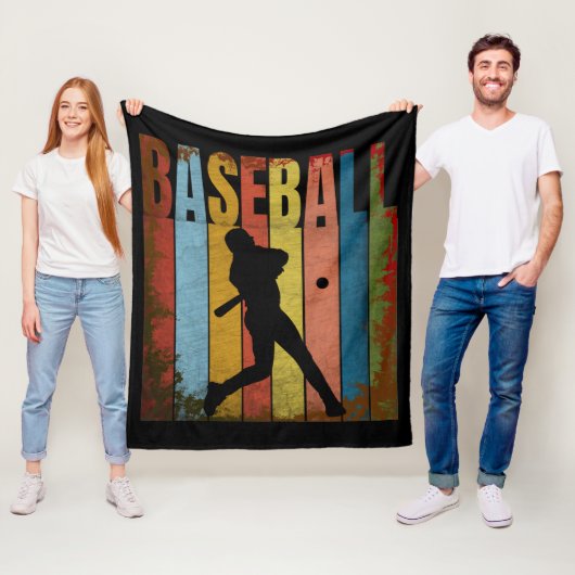 COUVERTURE POLAIRE BASE-BALL VINTAGE (En situation)