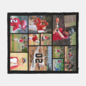 Couverture Polaire Baseball 11 Photo Collage Personnalisé (Devant (Horizontal))