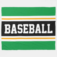 BASEBALL amusant Vert Jaune Noir rayures athlétiqu