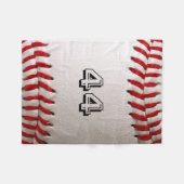 Couverture Polaire Baseball avec numéro personnalisable (Devant (Horizontal))