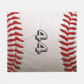 Couverture Polaire Baseball avec numéro personnalisable (Devant (Horizontal))