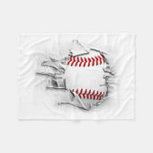 Couverture Polaire Baseball déchiré (Devant (Horizontal))