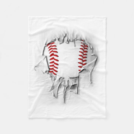 Couverture Polaire Baseball déchiré (Devant)