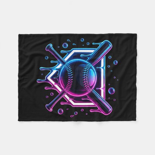 Couverture Polaire Baseball Drip Ice Cream Bat Kids  (Devant (Horizontal))