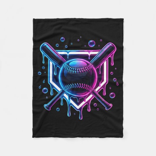 Couverture Polaire Baseball Drip Ice Cream Bat Kids  (Devant)