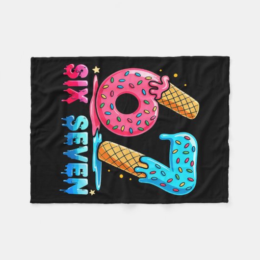 Couverture Polaire Baseball Drip Number 67 Player Or 67th Birthday (Devant (Horizontal))