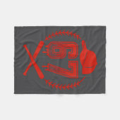 Couverture Polaire Baseball Drip Number 67 Player Or 67th Birthday  (Devant (Horizontal))