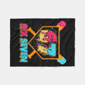 Couverture Polaire Baseball Drip Number 67 Player Or 67th Birthday Bo (Devant (Horizontal))