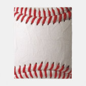 Couverture Polaire Baseball et Softball Classiques Couture Rouge (Devant)