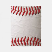 Couverture Polaire Baseball et Softball Classiques Couture Rouge (Devant)