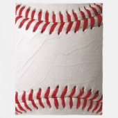 Couverture Polaire Baseball et Softball Couture Rouge (Devant)