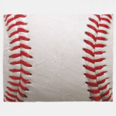 Couverture Polaire Baseball et Softball Couture Rouge (Devant (Horizontal))
