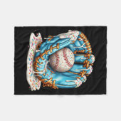 Couverture Polaire Baseball Glove Ice Cream Drip With Sprinkles Men B (Devant (Horizontal))