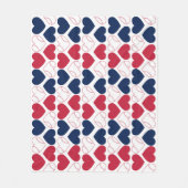 Couverture Polaire Baseball Heart (Devant)