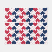 Couverture Polaire Baseball Heart (Devant (Horizontal))