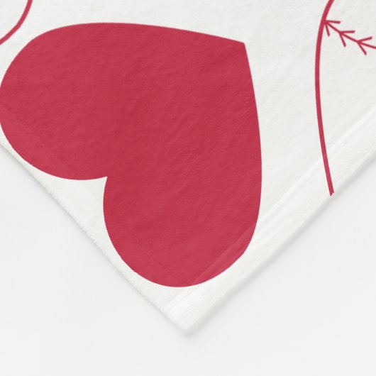 Couverture Polaire Baseball Heart (Coin)