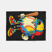Couverture Polaire Baseball Ice Cream Drip Youth Back To School Baseb (Devant (Horizontal))