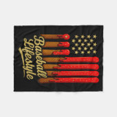 Couverture Polaire Baseball Lifestyle 101 Apparel Youth Baseball Drip (Devant (Horizontal))