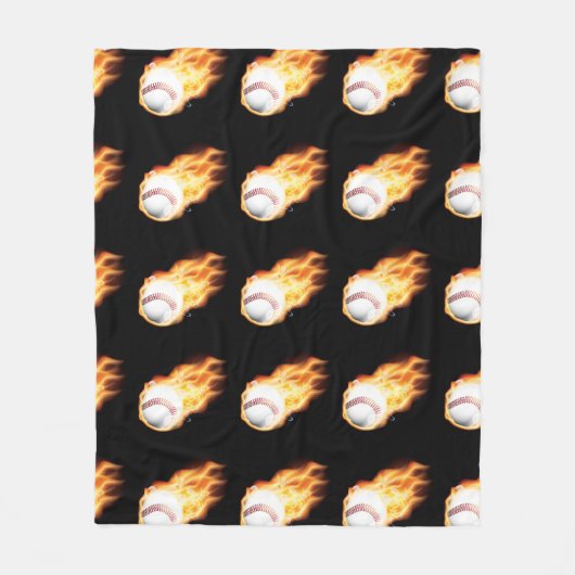 Couverture Polaire Baseball Noir (Devant)