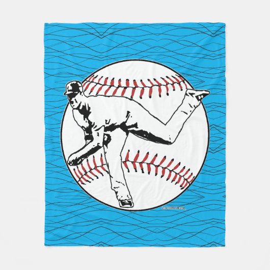 Couverture Polaire Baseball Pitcher (Devant)