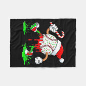 Couverture Polaire Baseball Santa Hat Christmas Ice Cream Drip Candy (Devant (Horizontal))
