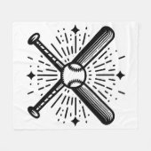 Couverture Polaire baseball vintage (Devant (Horizontal))