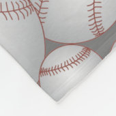 Couverture Polaire Baseballs Colorés Motif Gris (Coin)