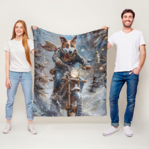 Couverture Polaire Basenji Chien équitation Moto Noël