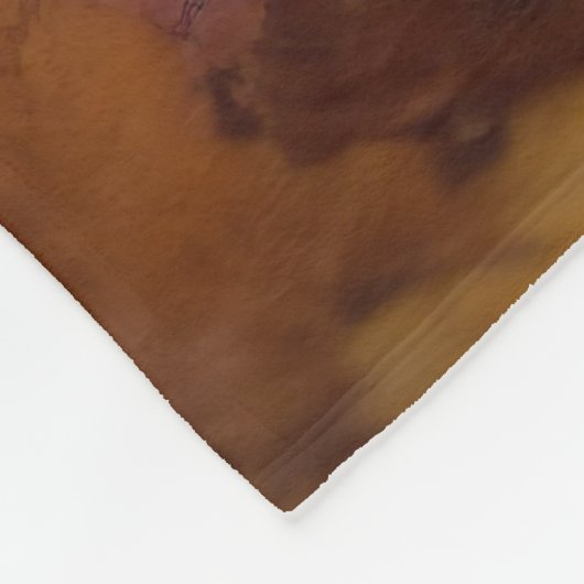 Couverture Polaire Basenji en automne Feuilles automne Inspiration (Coin)