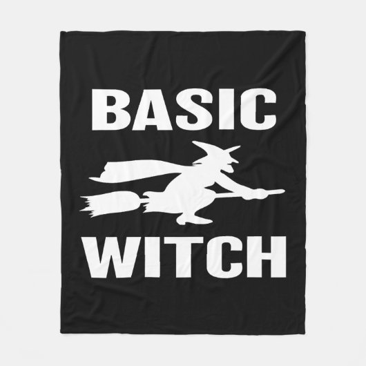 Couverture Polaire Basic Witch drôle Halloween disant femmes (Devant)