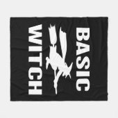 Couverture Polaire Basic Witch drôle Halloween disant femmes (Devant (Horizontal))