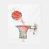 Couverture Polaire Basket-ball (Devant)