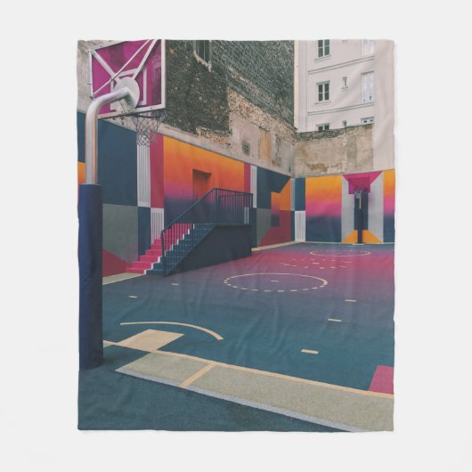 Couverture Polaire Basket-ball (Devant)