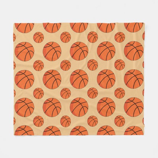 Couverture Polaire Basket-ball (Devant (Horizontal))