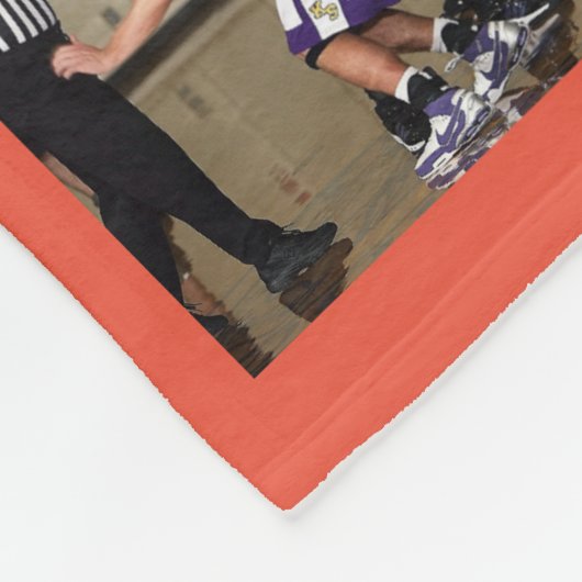 Couverture Polaire Basket-ball 7 Photo Collage Orange Small (Coin)