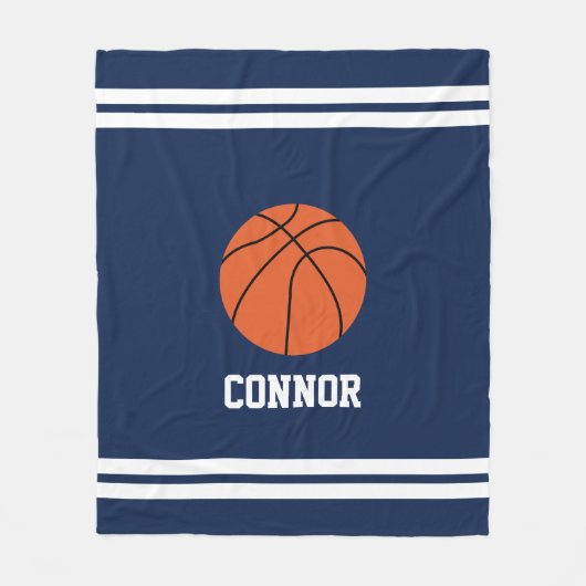 Couverture Polaire Basket-ball amusant Thème Customisé (Devant)