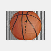 Couverture Polaire Basket-ball Design Blanche polaire (Devant (Horizontal))