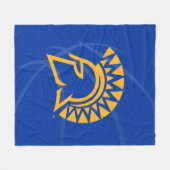 Couverture Polaire Basket-ball d'état de Spartans d'état de San Jose (Devant (Horizontal))