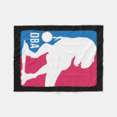 Couverture Polaire Basket-ball Dinosaur amusant (Devant (Horizontal))