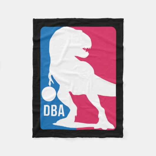 Couverture Polaire Basket-ball Dinosaur amusant (Devant)