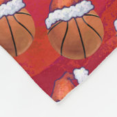 Couverture Polaire Basket-ball en Motif de Santa Hat (Coin)