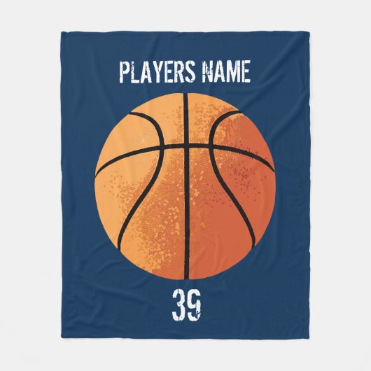 Couverture Polaire Basket-ball (Personalizable) (Devant)